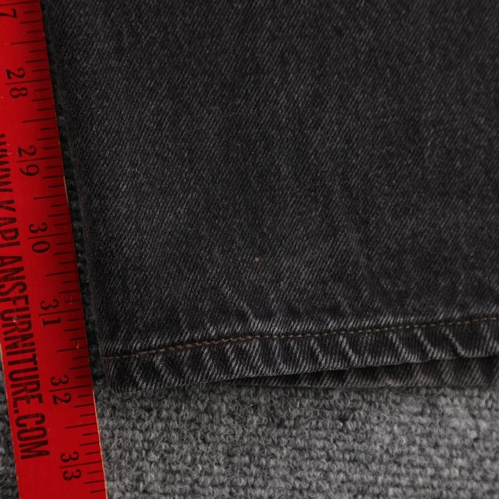 Vintage Levis 550 Mens Relaxed Fit Tapered Leg Denim Black Red Tab Jeans 40x32